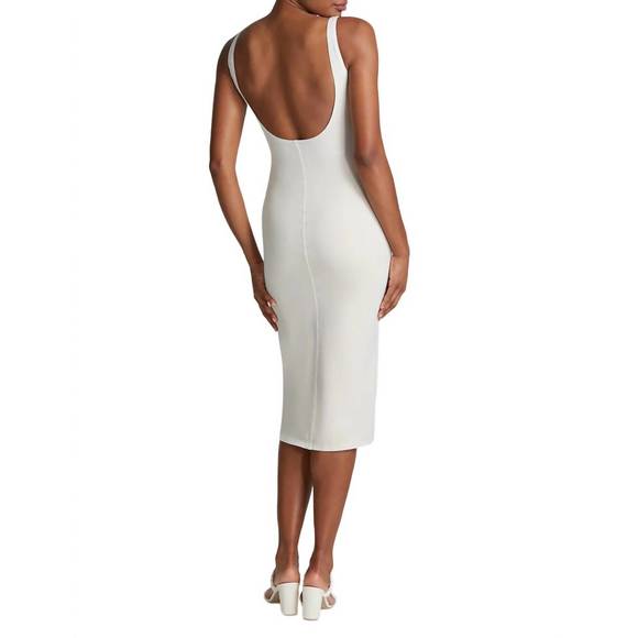 NEW COMMANDO do it all denim midi tank dress in porcelain - Picture 2 of 2